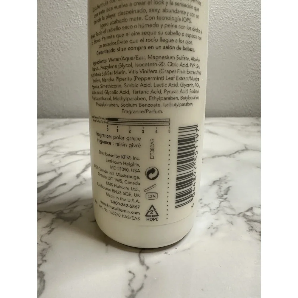KMS California Hairplay Sea Salt‎ Spray. Styling Spray. New 6.8oz